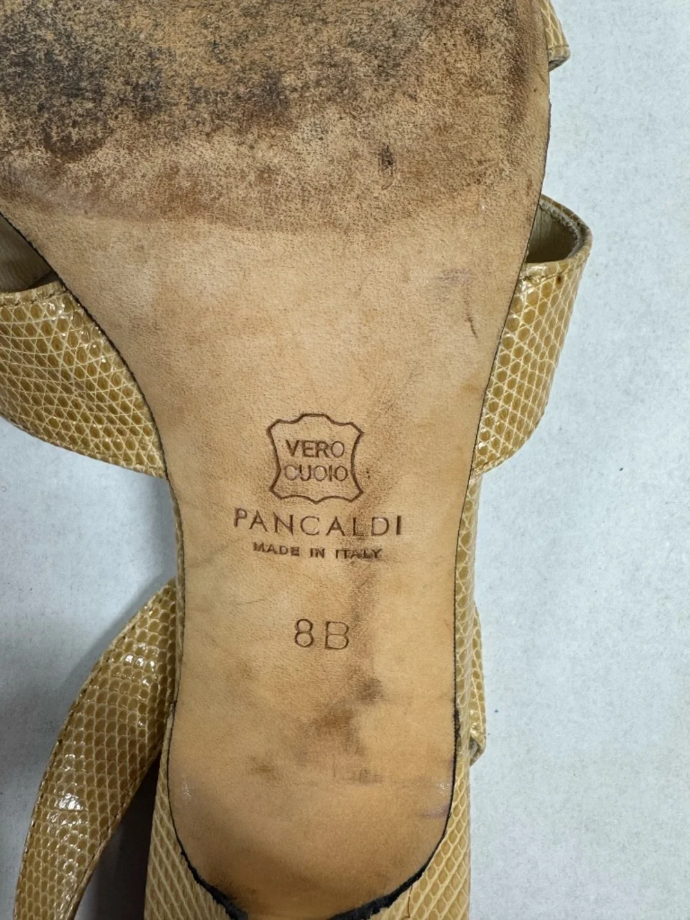 Pancaldi for Diane B Vintage Style Slingback Heels‎ - Size 8.